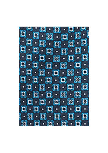 Eșarfă-Ascot floral Albastru bleumarin